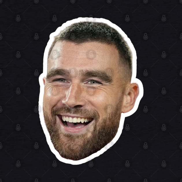 TRAVIS KELCE Floating Head | Smiling Travis / Taylor Swift's Boyfriend by blueduckstuff